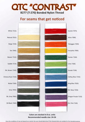 Sunguard Bonded Nylon Thread #T270  QTC "CONTRAST" (1/2 lb)