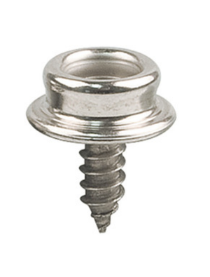 Snaps-Screwstuds 3/8" & 5/8" Stainless Steel & Nickel on Brass (100 pc boxes)
