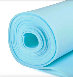 Foam Roll Unbacked Blue High Density 1/4" (Discontinued)