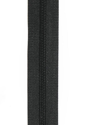 Zipper Chain & Sliders #5-Black, Beige & White (Roll)