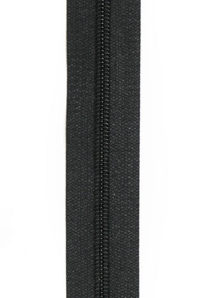 Zipper Chain & Sliders #4.5-Black, Beige & White (Roll)