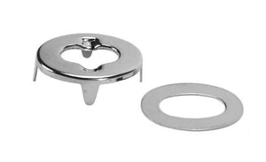 Langardirect 100 White Plastic Snap Eyelets - 12mm - Washer Sealed For Tarpaulins & Groundsheets