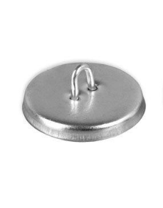Prong Back Upholstery Buttons - Medium Gray Vinyl
