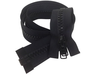 Marine Zippers #10 Vislon W/DBL Pull Slides